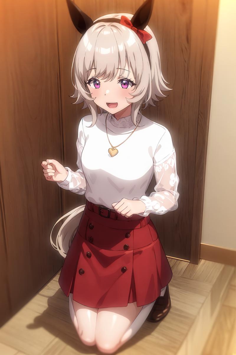 15984-3652557640-full body,1girl,solo,curren chan,kneeling, _D,necklace ,everyday wear,white shirt,red skirt, _lora_leihuojian_1_lbw=outall_ _lor.png